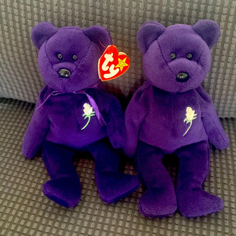 2 Princess Diana TY beanie babies. 1 has original tag.